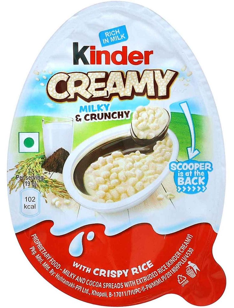 kinder Creamy Milky & Crunchy 19g Produktbild 