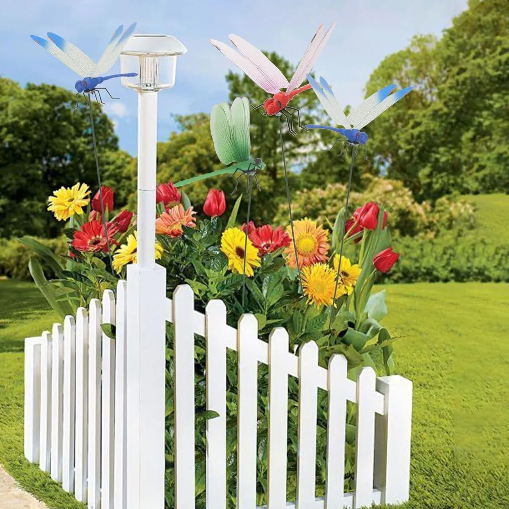 16 Libellules multicolores avec clips de fixation - Décoration vibrante - 5