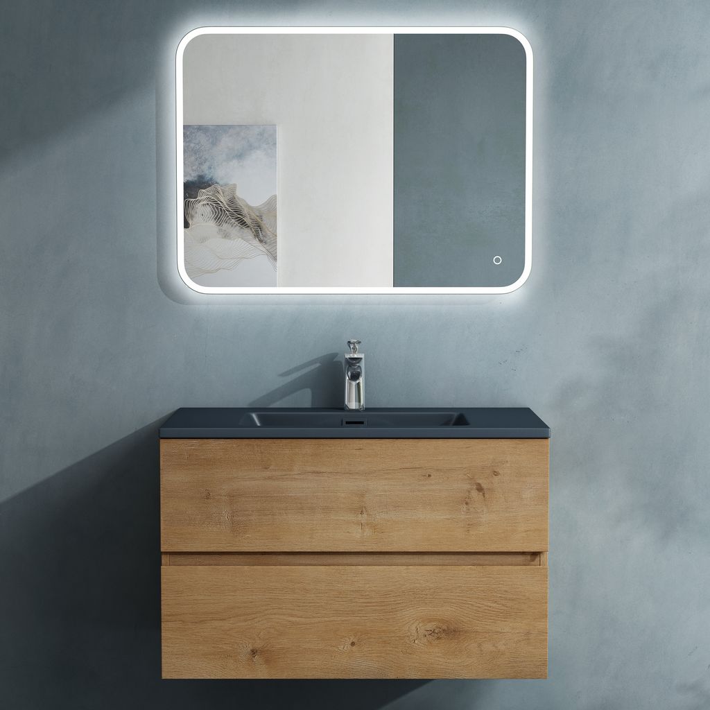 doporro Badmöbel-Set Waschbecken-Unterschrank Badezimmer Produktbild 