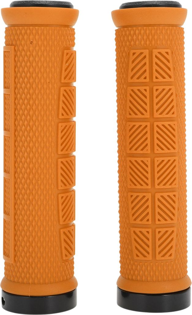 Ergonomische Rutschfeste Fahrradgriffe Orange 1 Paar 133mm/5.24" TPE Metall Für 22.2mm Lenker Zweifarbiges Design Für Mountain Road Bikes