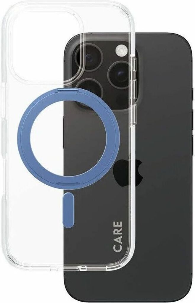PanzerGlass CARE by Feature Case Blau Kickstand & MagSafe für iPhone 16 (1317)