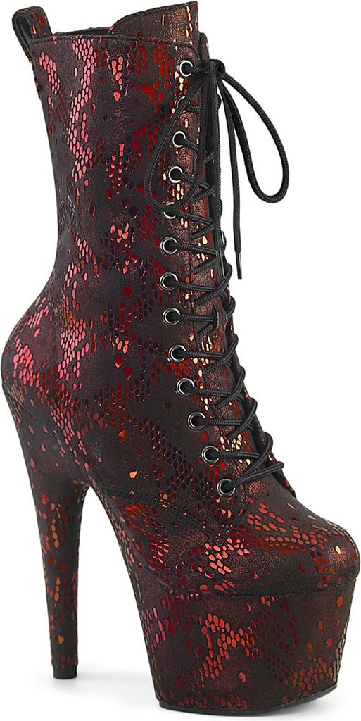ADORE-1040SPF Damen Booties von Pleaser, Rot , EU 35, US 5