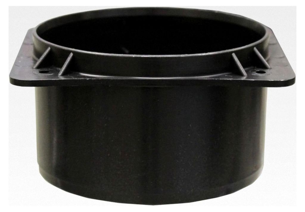 Marley Entwässerungsrinne Anschluss DN110 nach unten, mit Schrauben, PP schwarz