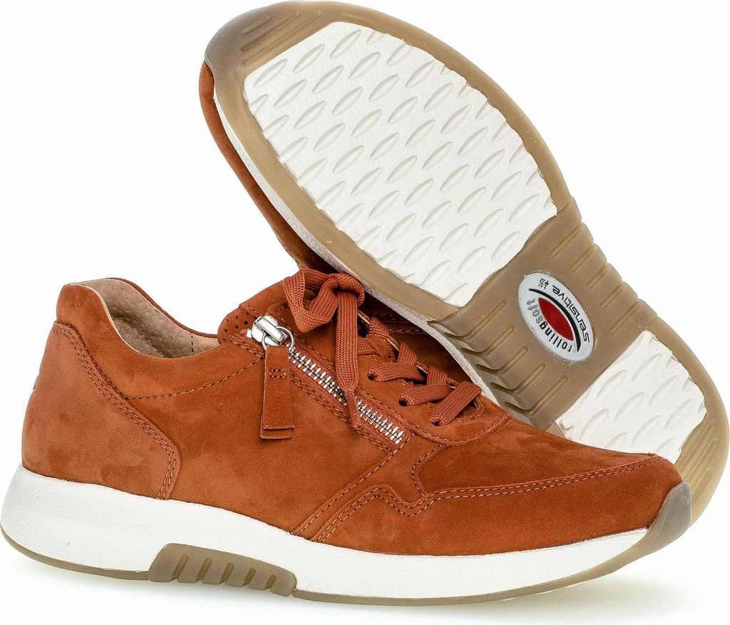 Gabor Damen Schnürschuhe sportlich braun Gr. 61/2