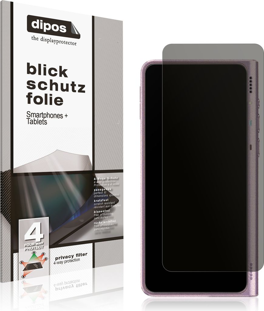 Blickschutzfolie für Timekettle Fluentalk 1 matt Schutzfolie Folie Display Schutz dipos