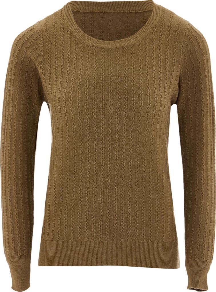 SIDONA damen strickpullover - taupe, XS/S