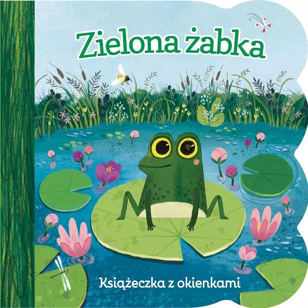 Grüner Frosch. Ginger Swift Fensterbuch (Buch auf Polnisch)