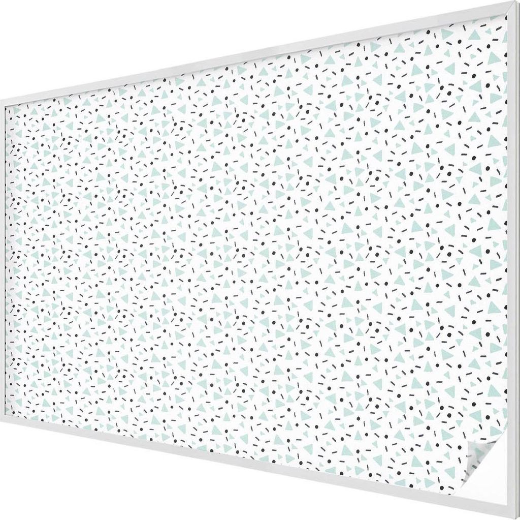 Buntglas Fensterfolie – 146x200 cm – Stained-Glass Design – blickdichte dekorative Sichtschutzfolie – selbstklebend, UV-Schutz – Geometri...