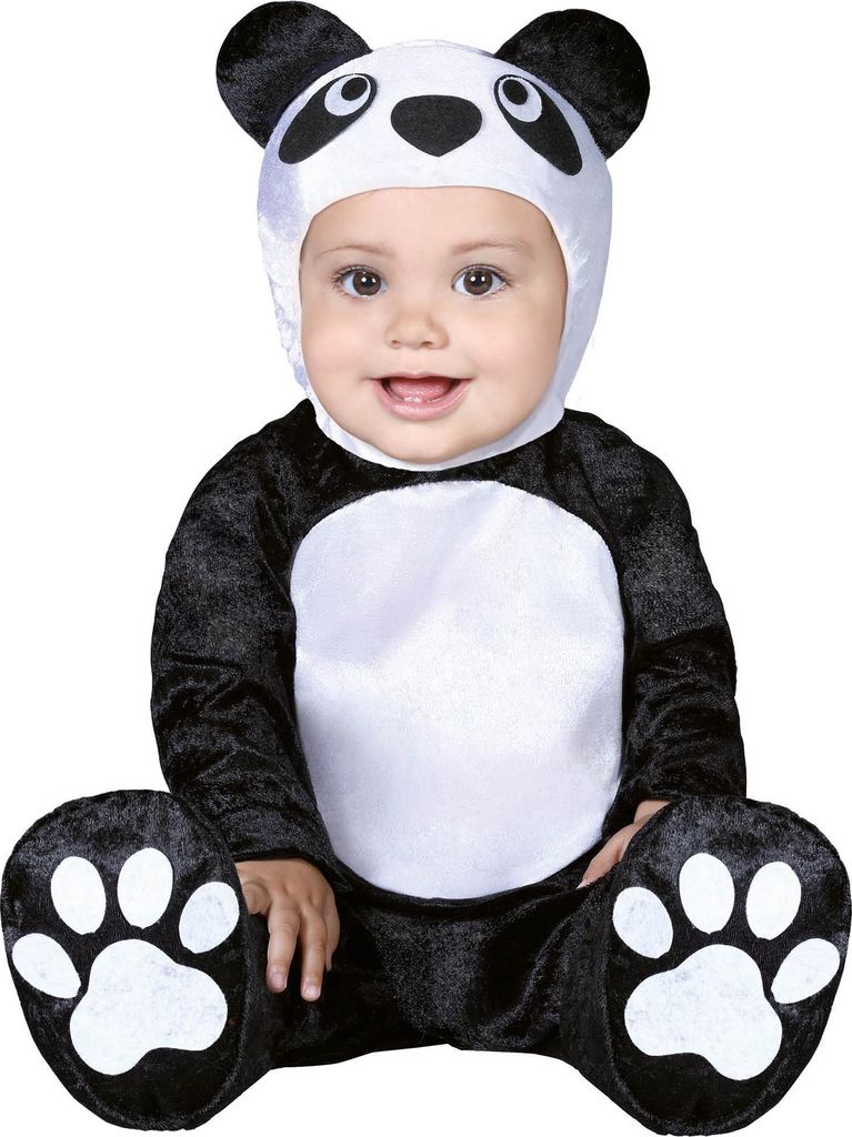 tutina Panda Junior poliestere nero mt 12-24 mesi Immagine del prodotto 