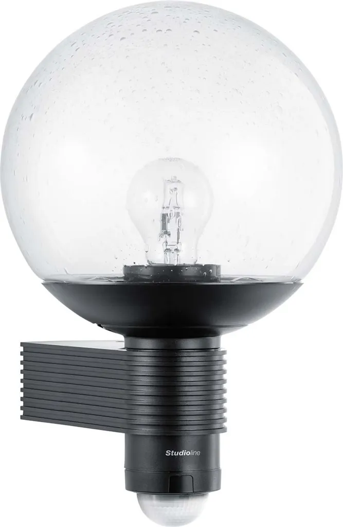 Applique Steinel L 400 S avec capteur 360° et verre soufflé noir - 5
