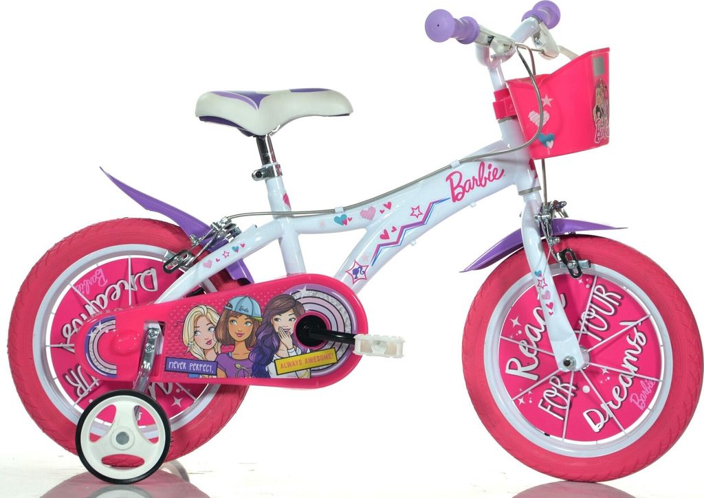 DINO Bikes - Bicicletta per bambini 14" 614GBA - Barbie Immagine del prodotto 