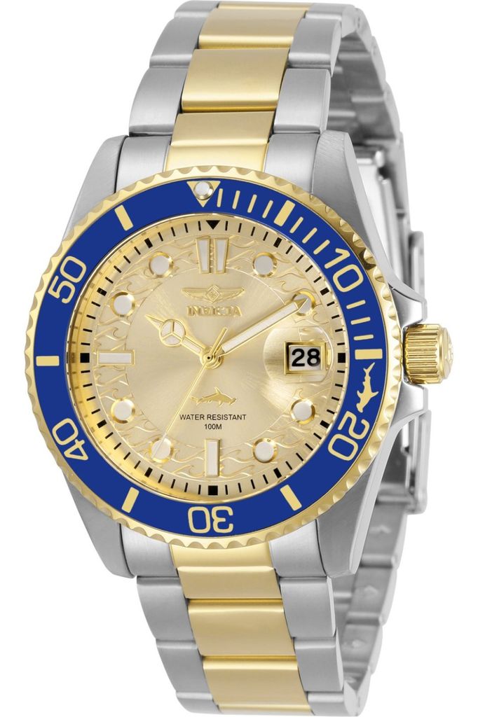 Invicta Pro Diver 30482 Damenuhr - Quarzwerk - Edelstahl mit roségoldenem Zifferblatt - 38 mm