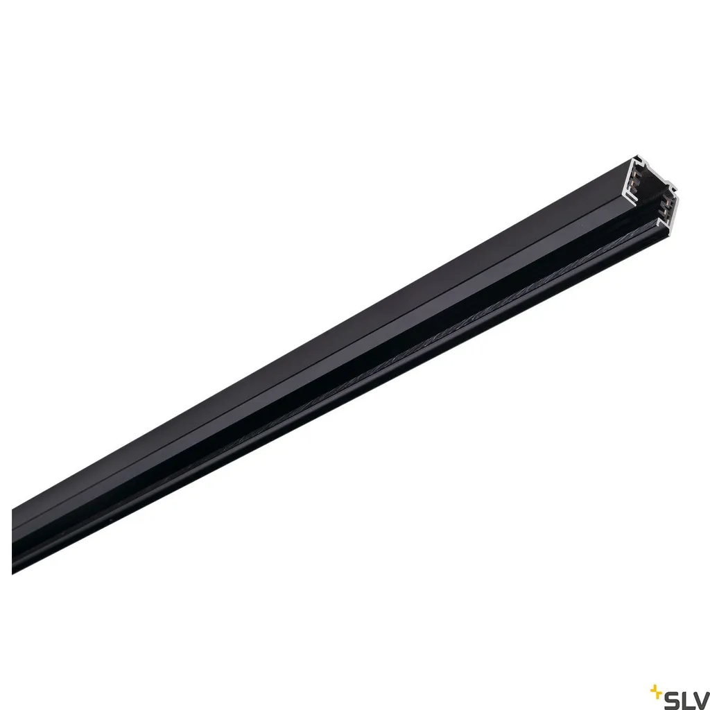 Rail triphasé Eutrac 145200 noir haute tension contactrail 2 mètres