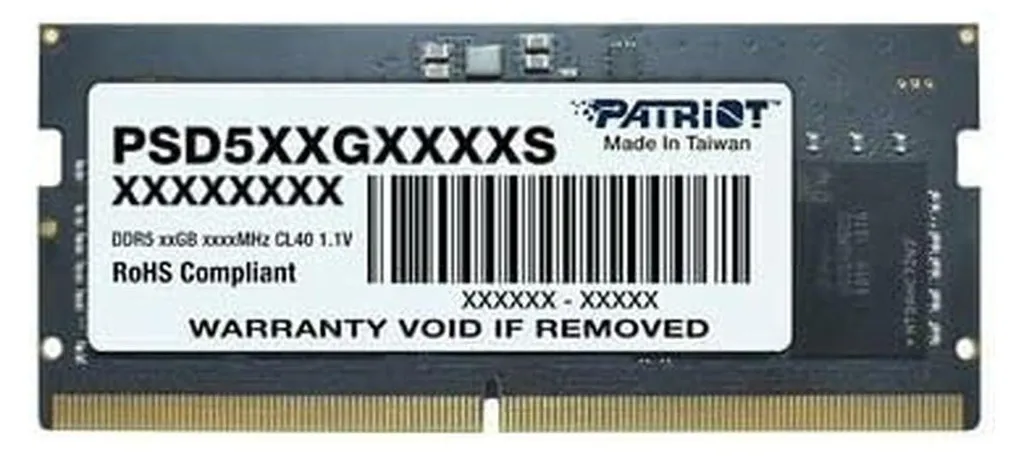 Barrette RAM 32Go DDR5 5600 MHz Patriot Signature Haute Performance PC