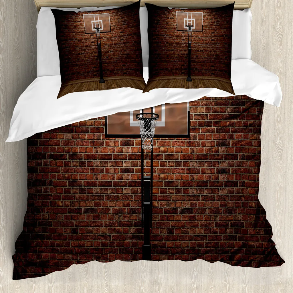 Offerta Copripiumino Basket ABAKUHAUS 155x220 Ipoallergenico Marrone