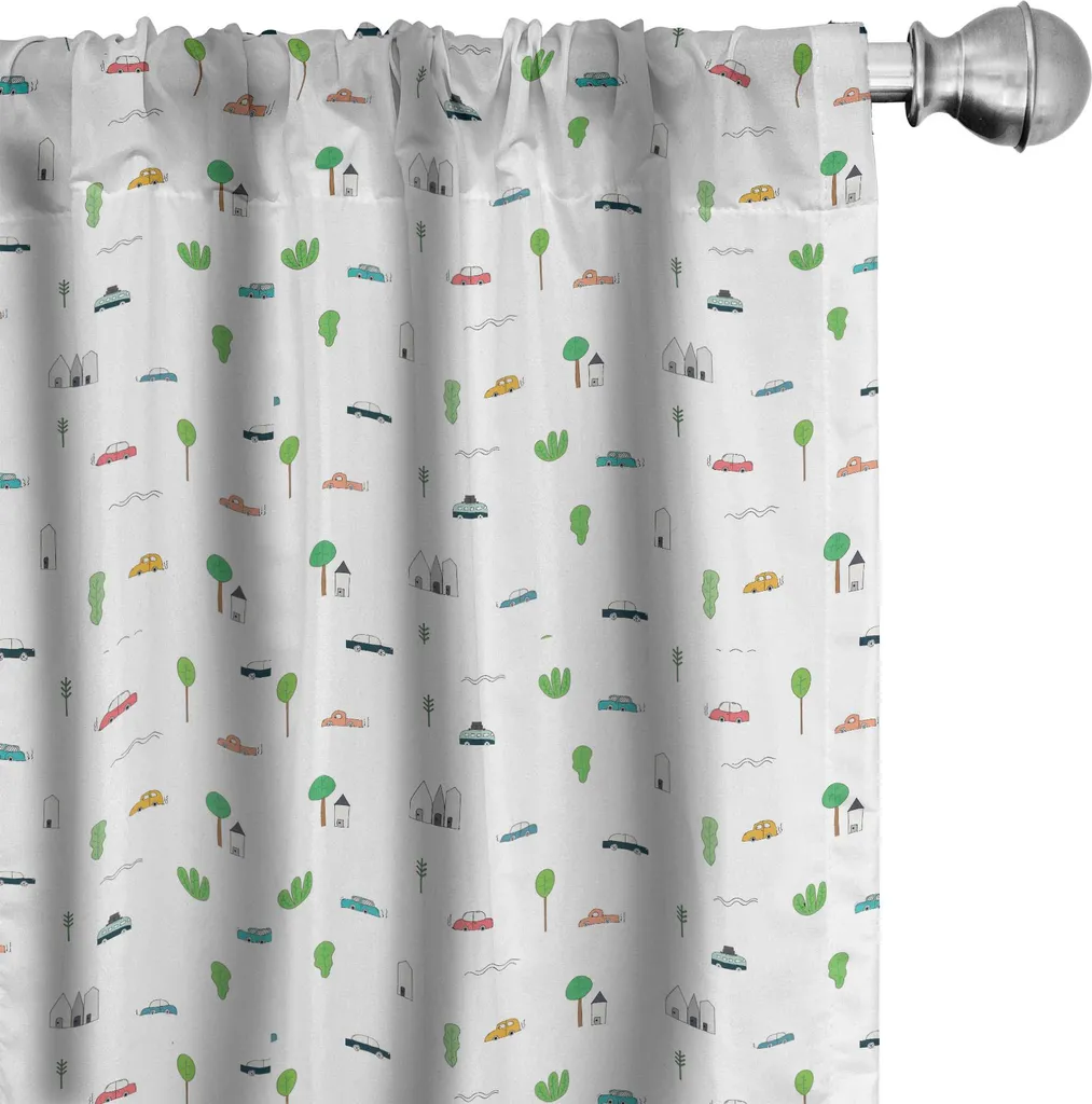 Tende Cameretta Bambini ABAKUHAUS - Stile Astratto Furgoni 75x245