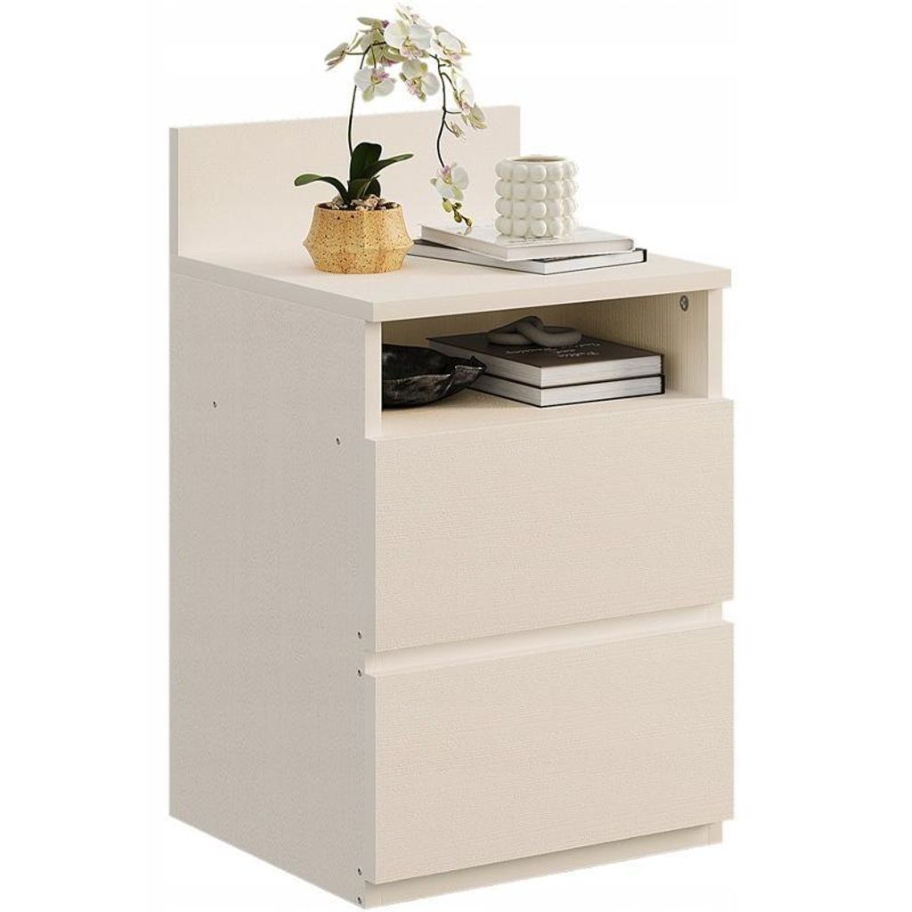 Nachttisch Tisch für Schlafzimmer Wohnzimmer 2 Schubladen Produktbild 
