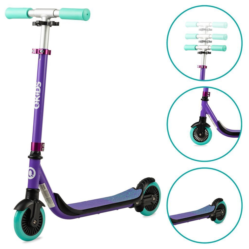 MoMi QKids BRO-Scooter in Lila für Kinder ab 3 Jahren – Produktbild 