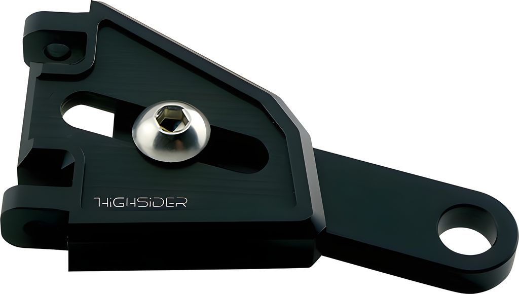 HIGHSIDER CNC Alu Lampenhalter Set EXTEND für Ø 35-37 mm, längenverstellbar, schwarz