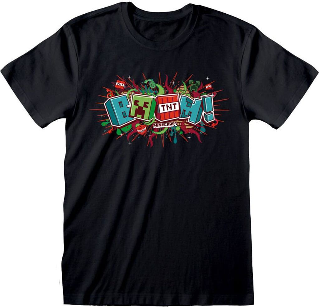 Heroes Inc Minecraft Boom T-shirt L L