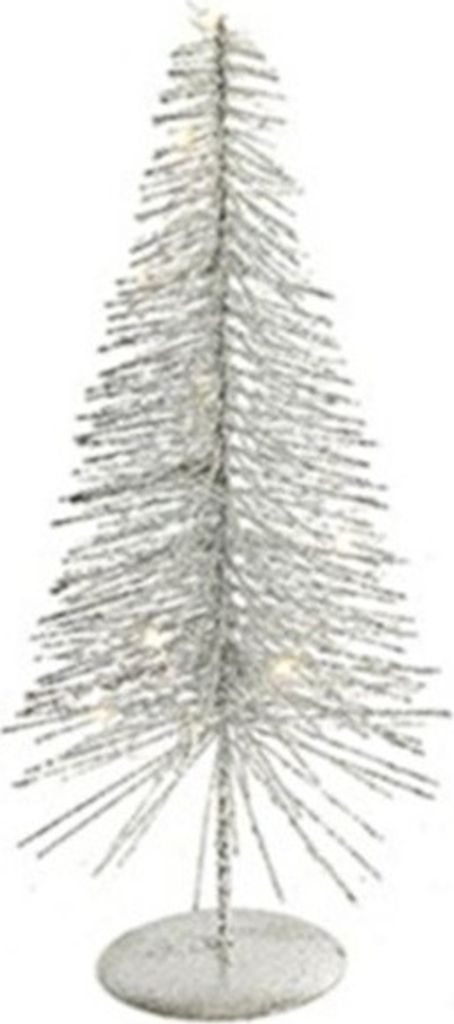 Zierbaum 10 Leds 30 cm - silber - 14 x 14 x 30 cm