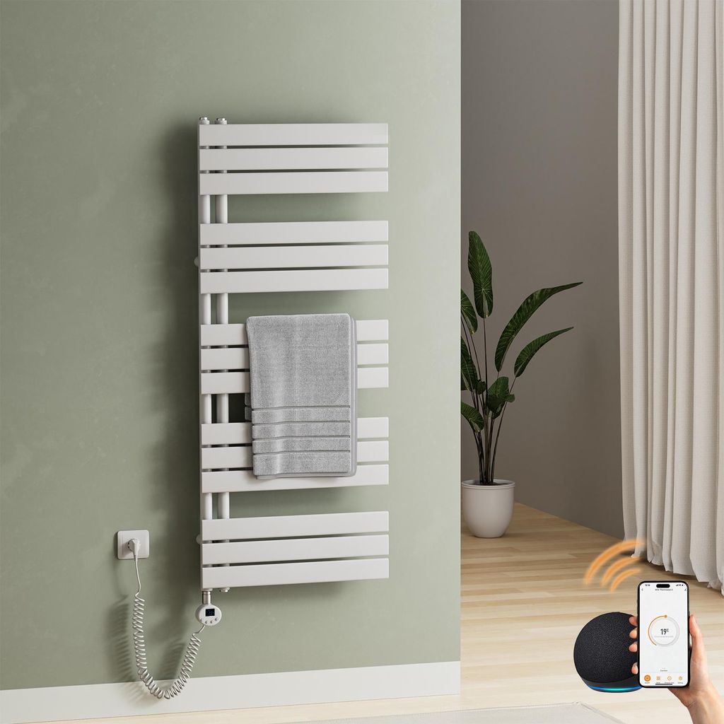 S'AFIELINA Grzejnik łazienkowy elektryczny 1320 x 600 mm, Zdjęcie produktu 