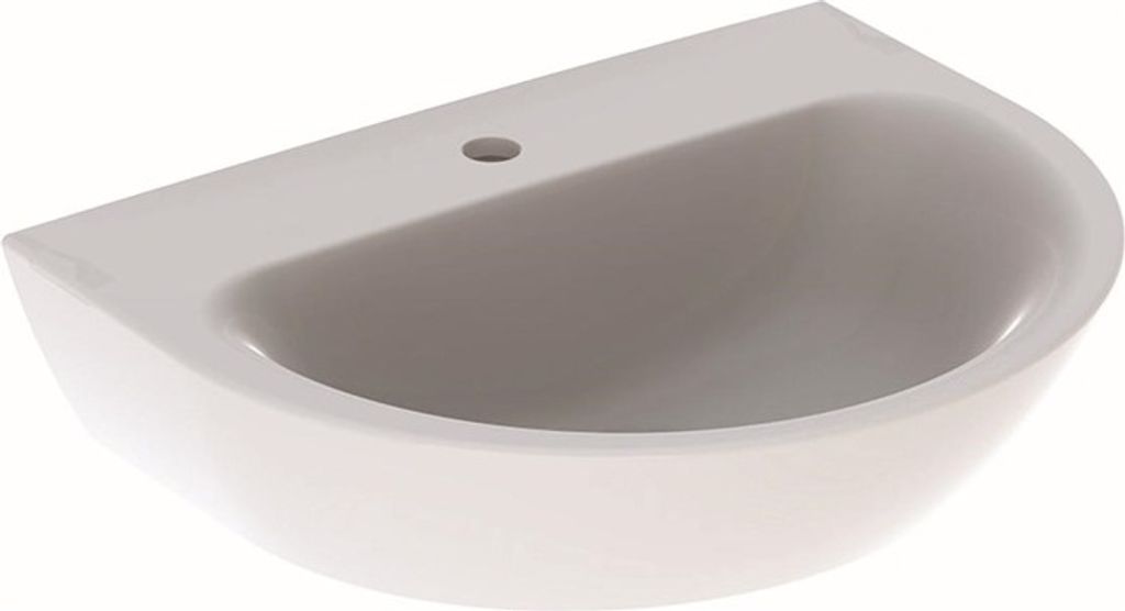 Geberit Renova Waschtisch, 1 Hahnloch, ohne Überlauf, Breite: 60cm, 500.599.01.8