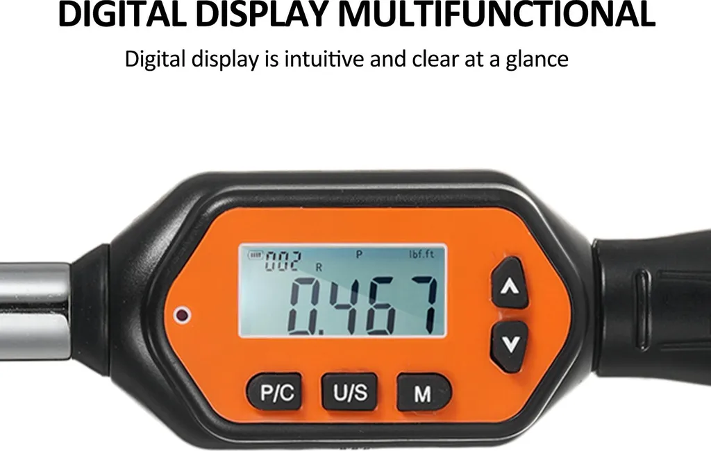 EWM-R-100 Mini Clé à Molette Digitale 1/2'' avec Écran LCD Rétro-éclairé