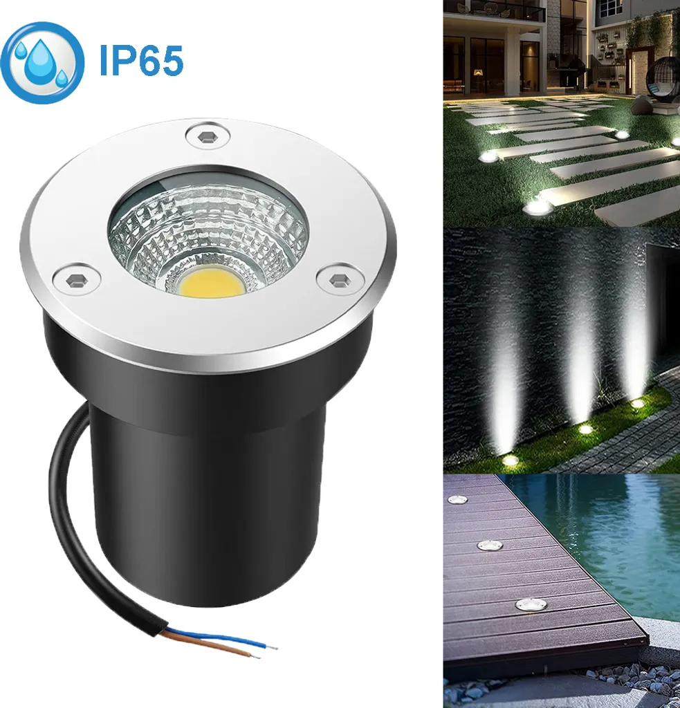 Faretto Segnapasso LED 5W Bianco Freddo | Incasso Terra Esterno IP65