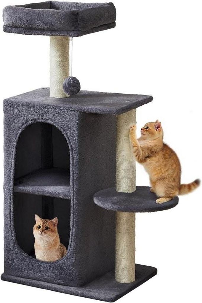Katzenkratzbaum / großer Kletterbaum - Spielhaus für Katzen