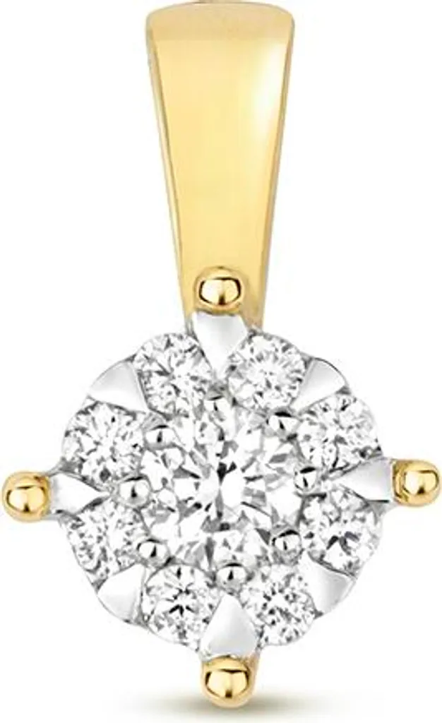 Pendentif Diamant Véritable Or 375 - Un Bijou Durable et Hypoallergénique