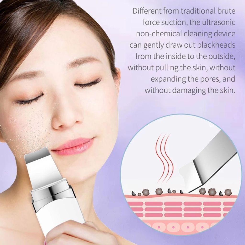 INF Gesichtsreiniger für Ultraschallpeeling Weiß Produktbild 5