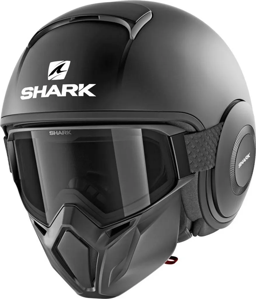 Shark Street Drak Casque pliable Noir XS : Masque Amovible et Confort Optique