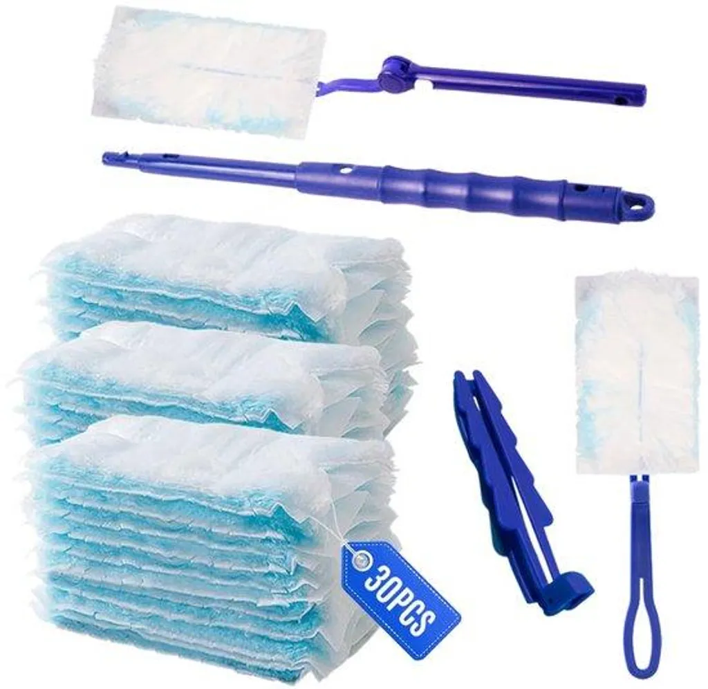 Lot de 50 chiffons électrostatiques anti-poussière jetables blancs