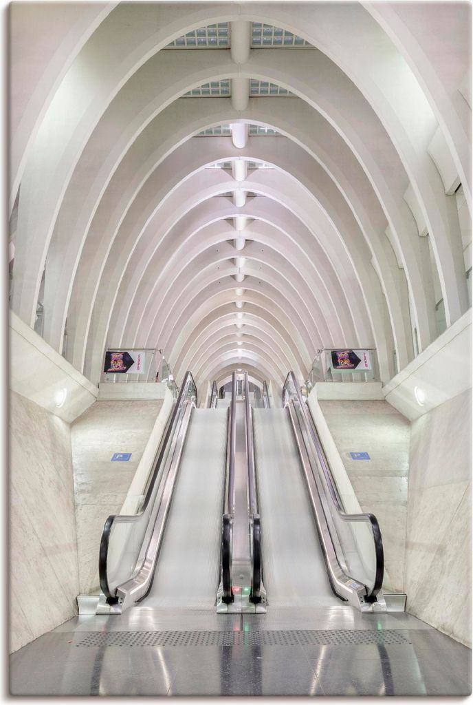ARTland Leinwandbild Die Rolltreppe Größe: 40x60 cm