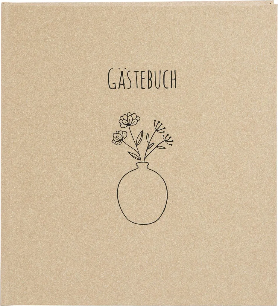 Goldbuch Livre d'or Fleurs pour toi 23x25 cm - 176 pages blanches unies