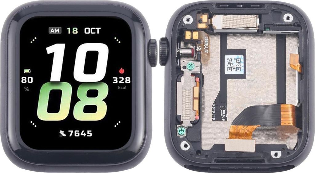 Für Honor Watch 5 LCD Display mit Rahmen Kompletteinheit Ersatzteil Schwarz