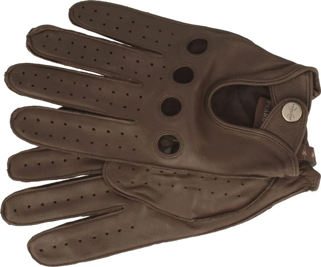 Guanti Pilota Pearlwood Clark in Pelle: Stile Vintage Racing 100%