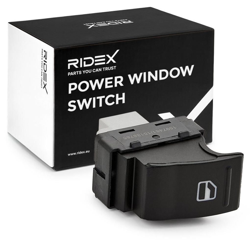 RIDEX 1761S0032 Fensterheberschalter für VW Transporter V Bus (7HB, 7HJ, 7EB, 7EJ, 7EF, 7EG, 7HF, 7EC) Vorne Rechts Fensterheber Schalter