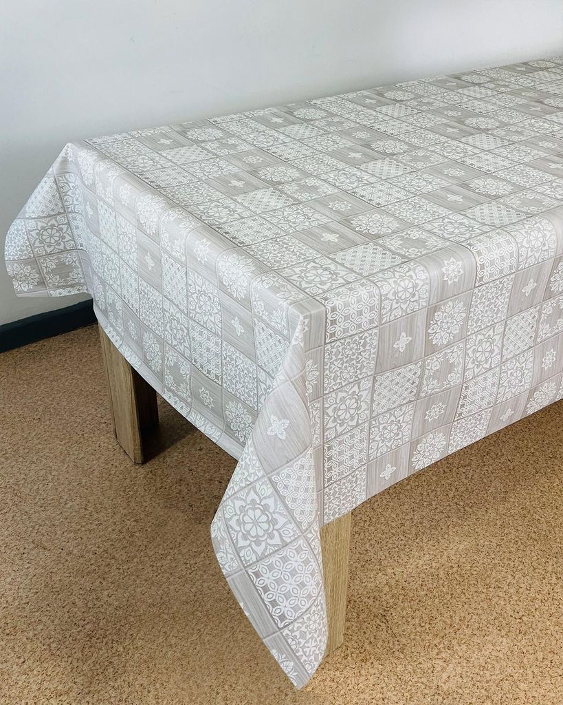 Wachstuchtischdecke 140x100 cm - Aztekische Fliesen - Wachstischdecke mit wasserabweisender und lebensmittelecht PVC-Beschichtung - Outdoor-Tischde...