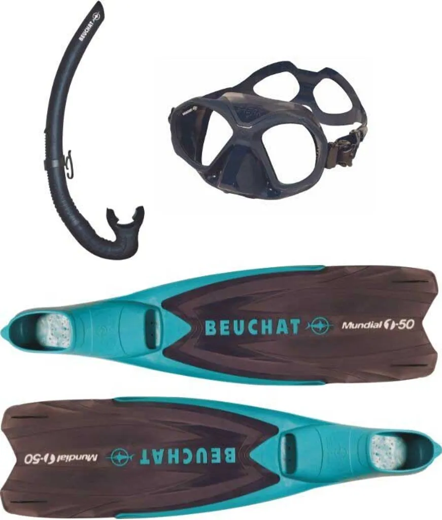 Palmes de pêche sous-marine Beuchat MBS One Shark Spy Bleues 37-38 EU