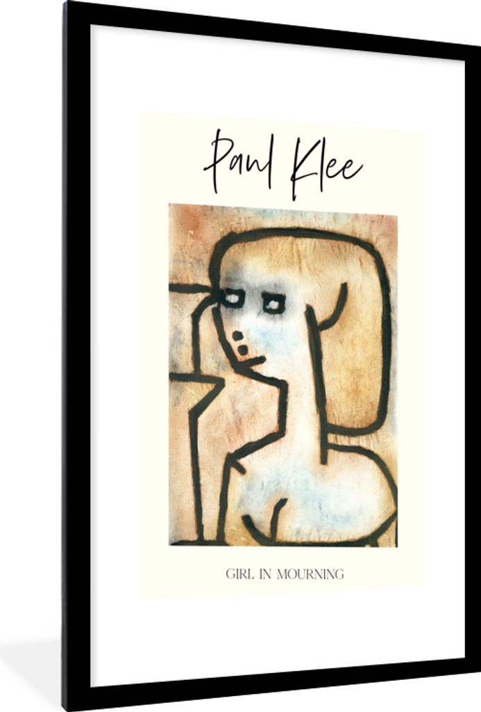MuchoWow® Gerahmtes Poster Kunst - Paul Klee - Trauerndes Produktbild 