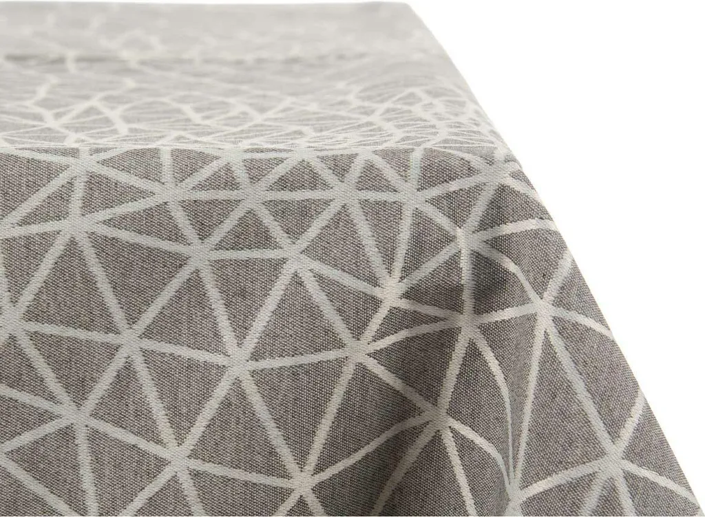 Tovaglia Kinvara Babel Grey 48 Jacquard - Bianco e Grigio per Tavola Elegante - 4