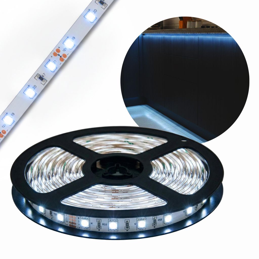 MasterLED LED Strip Kaltweiß 6500K 12V 5 m SMD 2835 300 LED Produktbild 