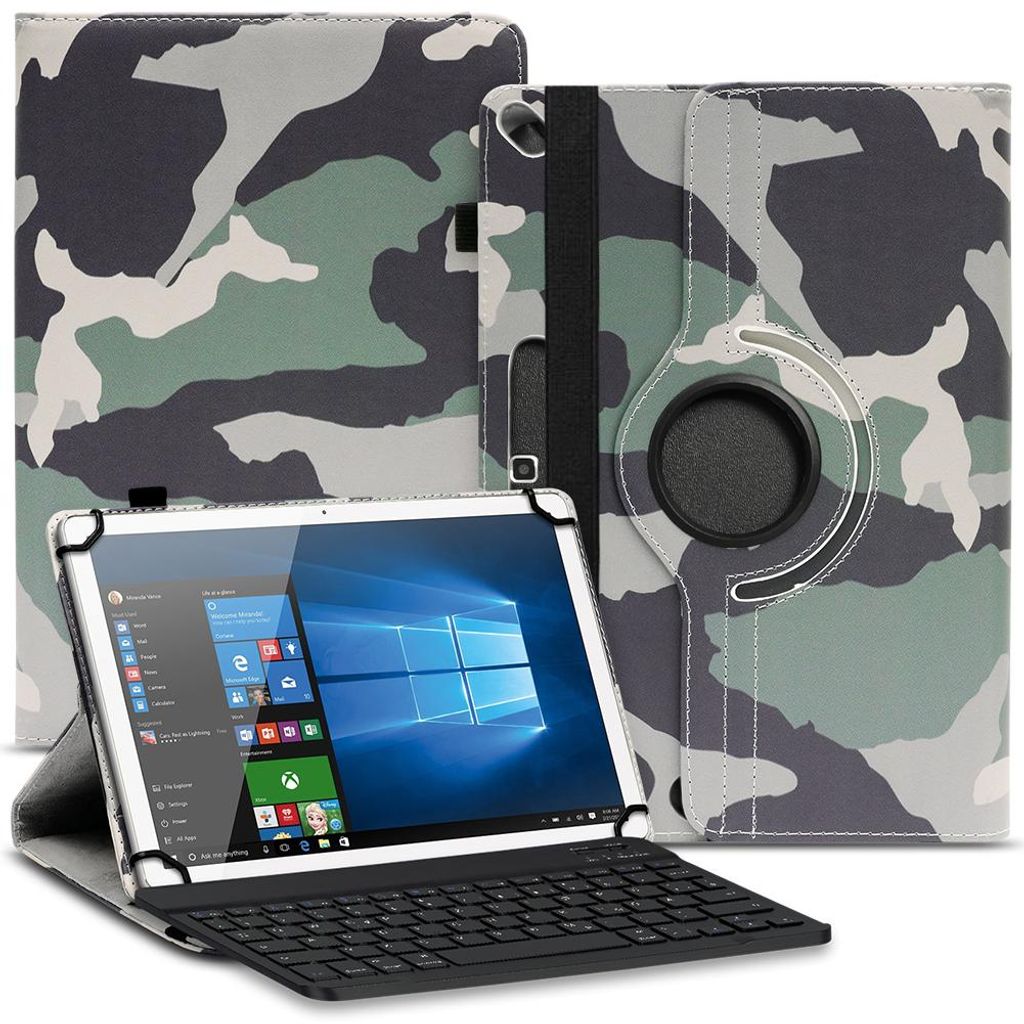 Tablet Tasche für Realme Pad Schutz Hülle Bluetooth Tastatur Case 360 DrehbarFarben:Motiv 10