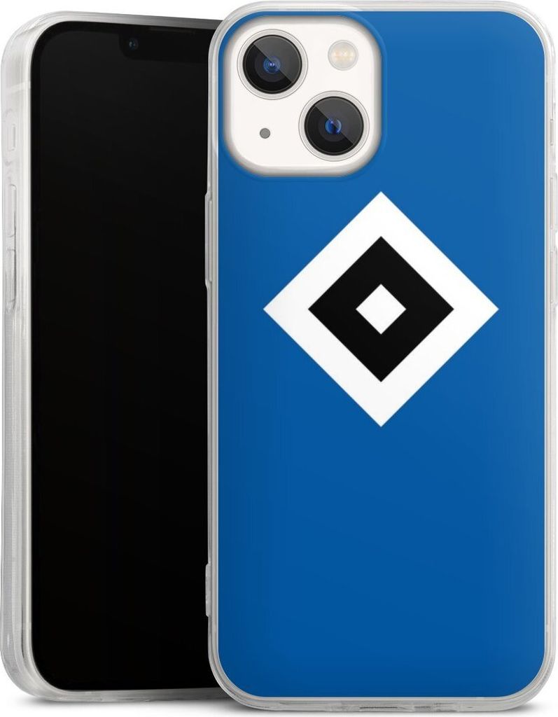 DeinDesign Slim Hülle für Apple iPhone 13 Mini Silikon Case Ultra Dünn Handyhülle HSV Hamburger SV Logo