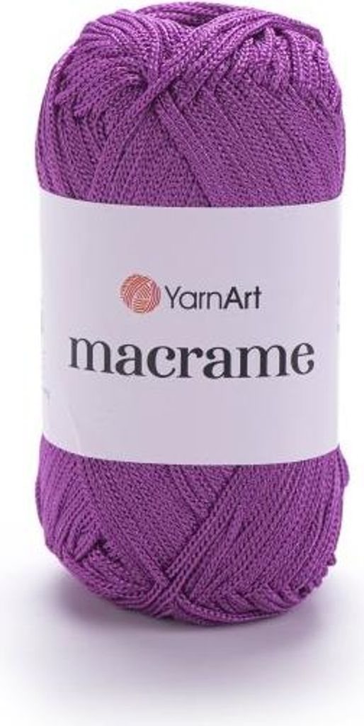 YarnArt Makramee Garn 1,5 mm – Farbe 161 Brombeere | Robust, farbintensiv & ideal für DIY-Deko - 90g