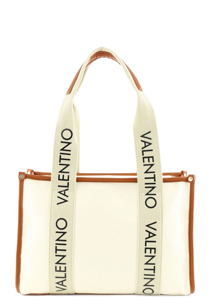 VALENTINO BAGS Candle Shopper Naturale/Cuoio
