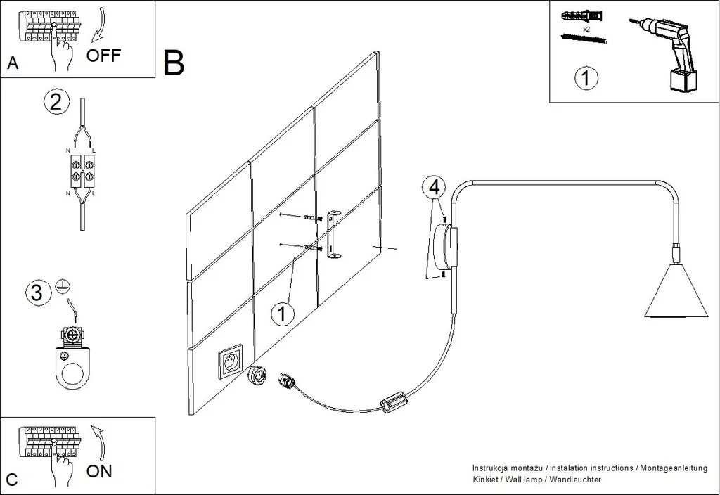 Applique Murale NOX pour éclairer les Espaces Sombres avec Style E14 - 10
