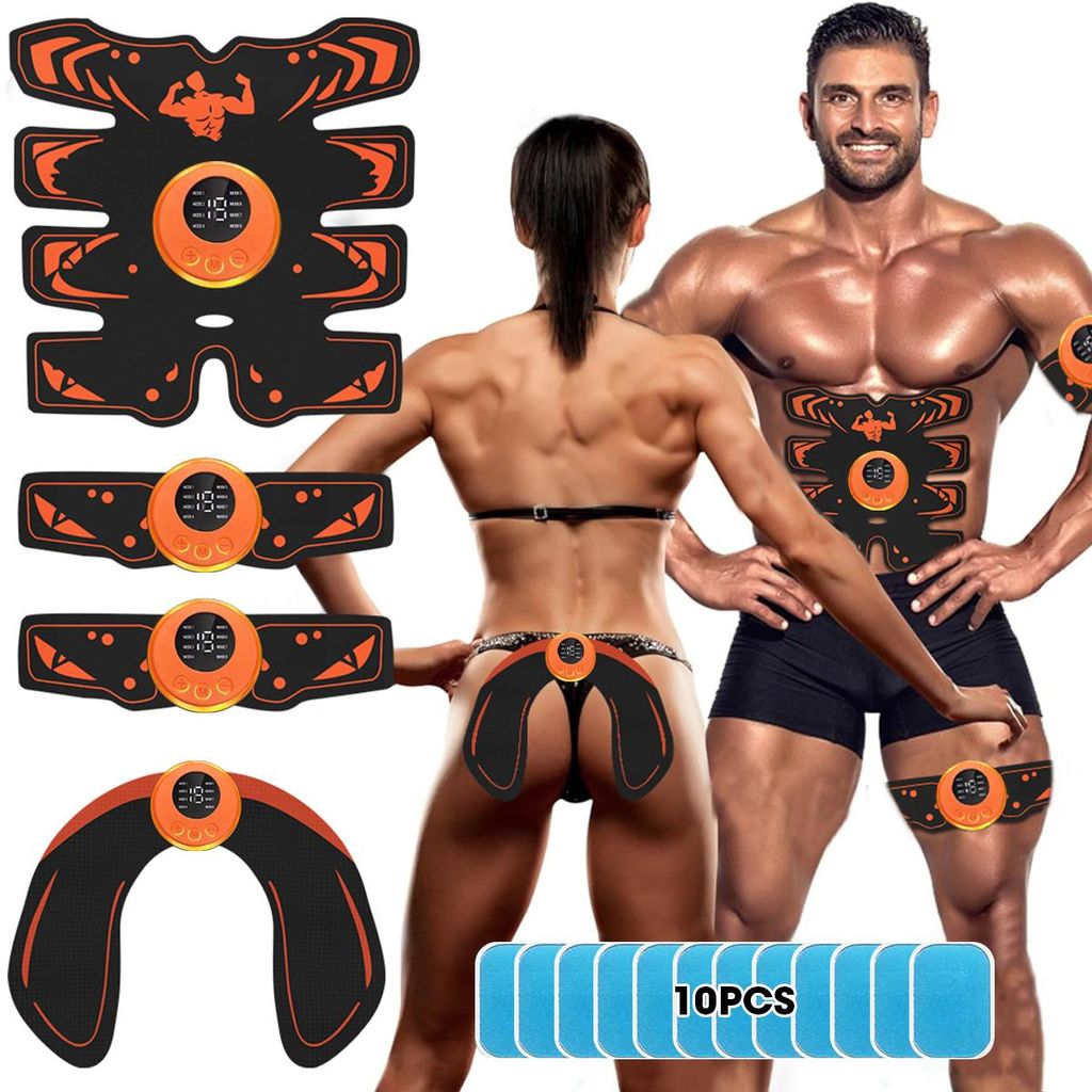 2025 NEW EMS Trainingsgerät,EMS Bauchmuskeltrainer Elektrisch,8 Modi & 19 Intensitäten,Ganzkörper ABS/Bauch/Arm/Bein/Po Trainer,für Herren und ...